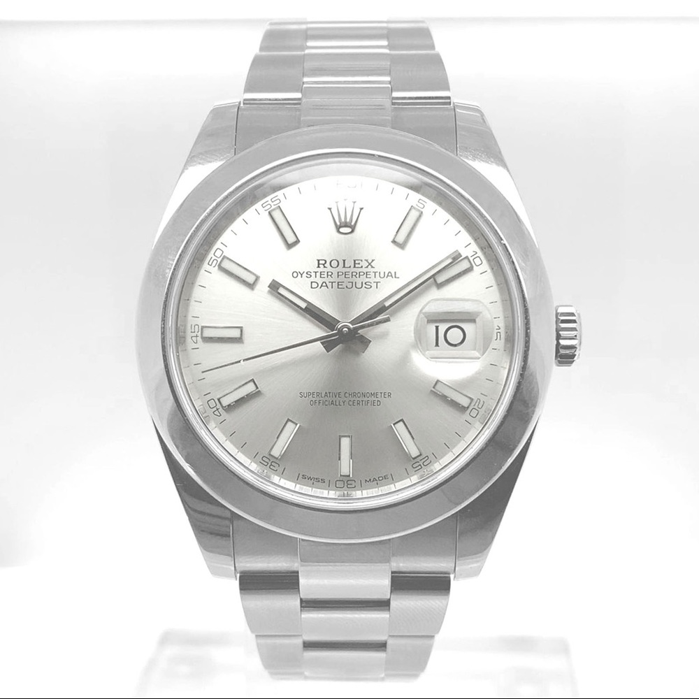 Rolex 126300 41mm Silver Index Dial Steel Oyster